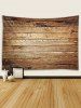 Vintage Wood Printed Pattern Tapestry -  