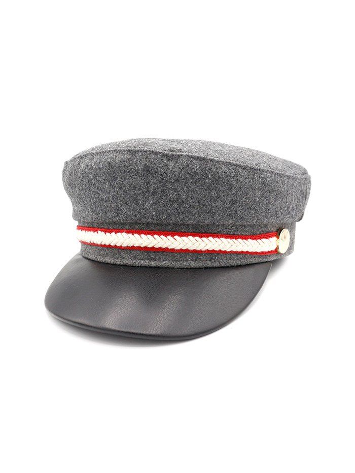 

Flat Top Casual Outdoors Peaked Cap, Dark gray