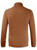 Casual Style Solid Color Turtleneck Sweater -  