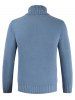 Solid Color Casual Turtleneck Sweater -  