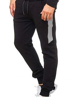 Pantalón de chándal deportivo con rayas de color a contraste - WHITE - XS