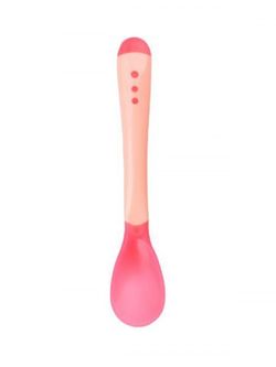 Baby Care Heat Discoloration Spoon - PINK