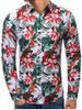 Floral Plant Printed Long Sleeves Shirt -  