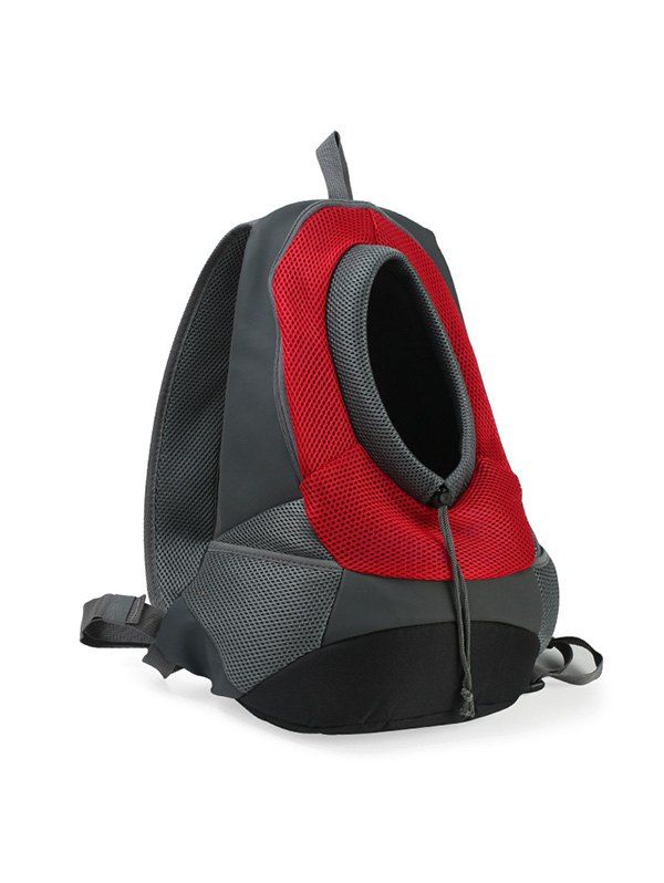 

Portable Oxford Cloth Breathable Mesh Pet Backpack, Red