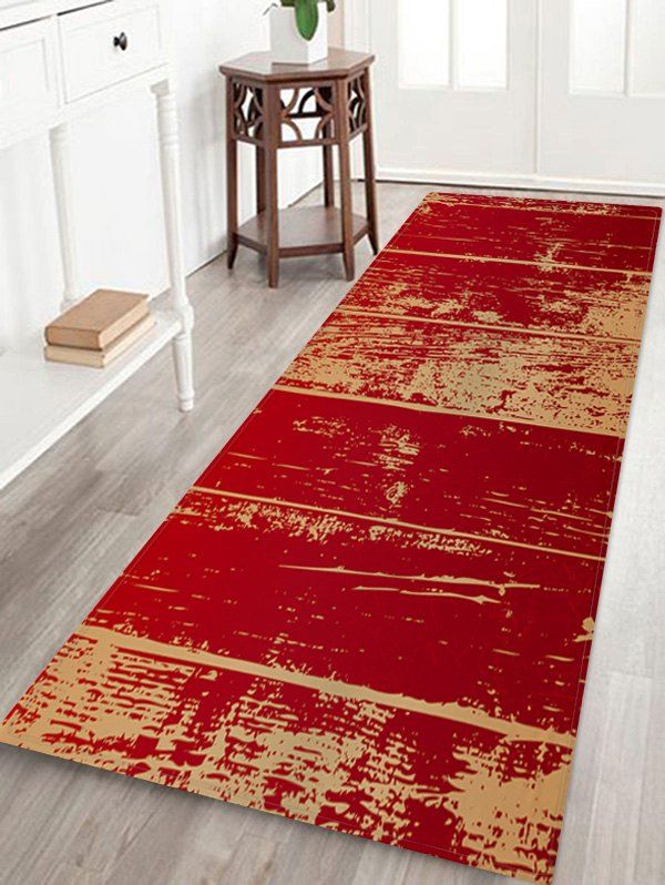 

Wooden Printed Floor Rug, Multi-a
