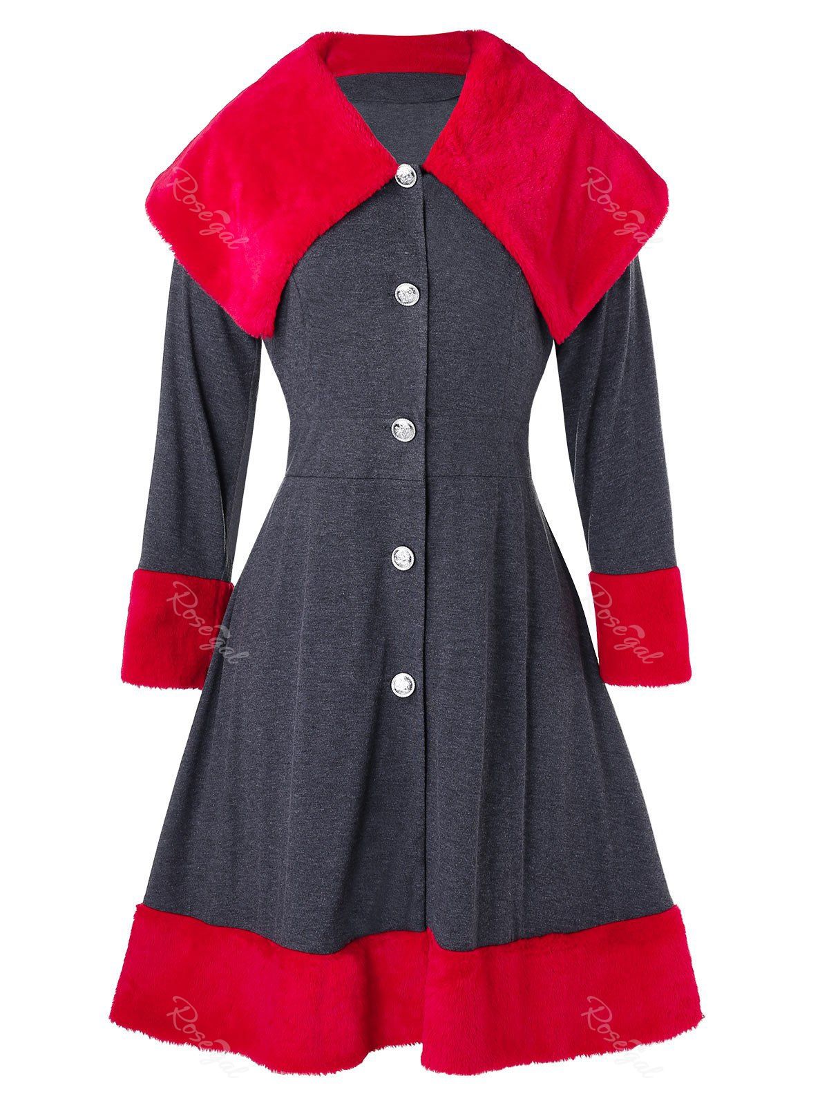 plus size skirted coat