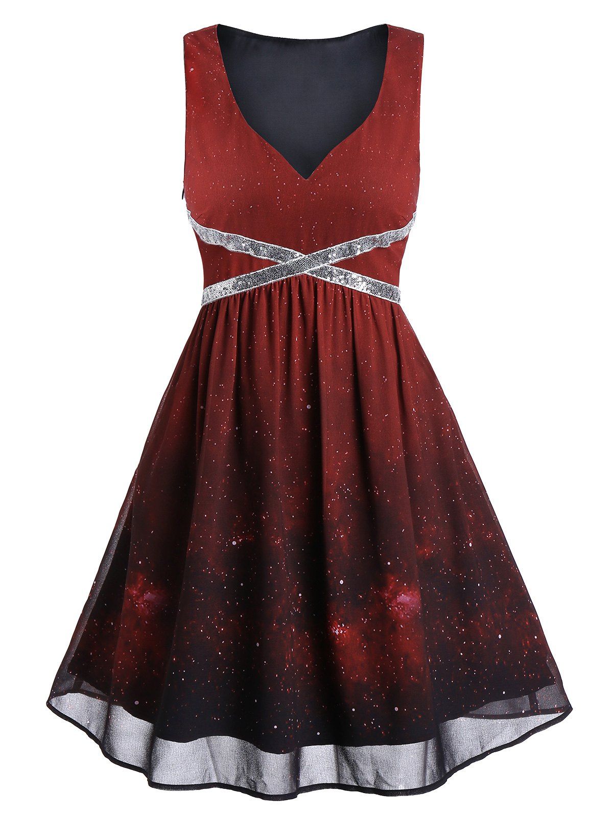 galaxy cocktail dress