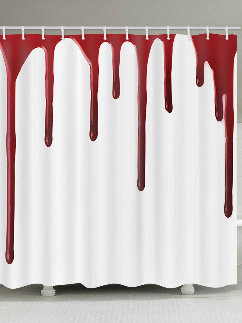 

Blood Pattern Halloween Shower Curtain, Multi