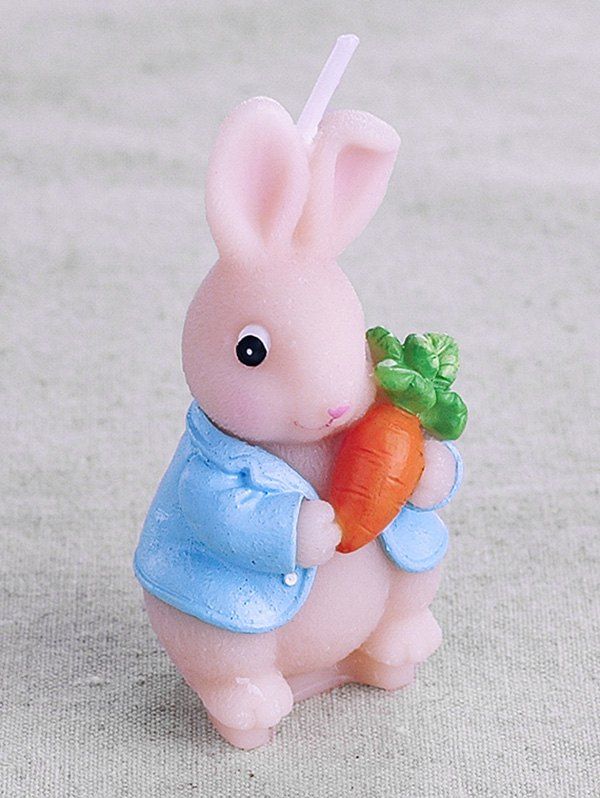 

Cute Carrot Rabbit Candle, Multi-a