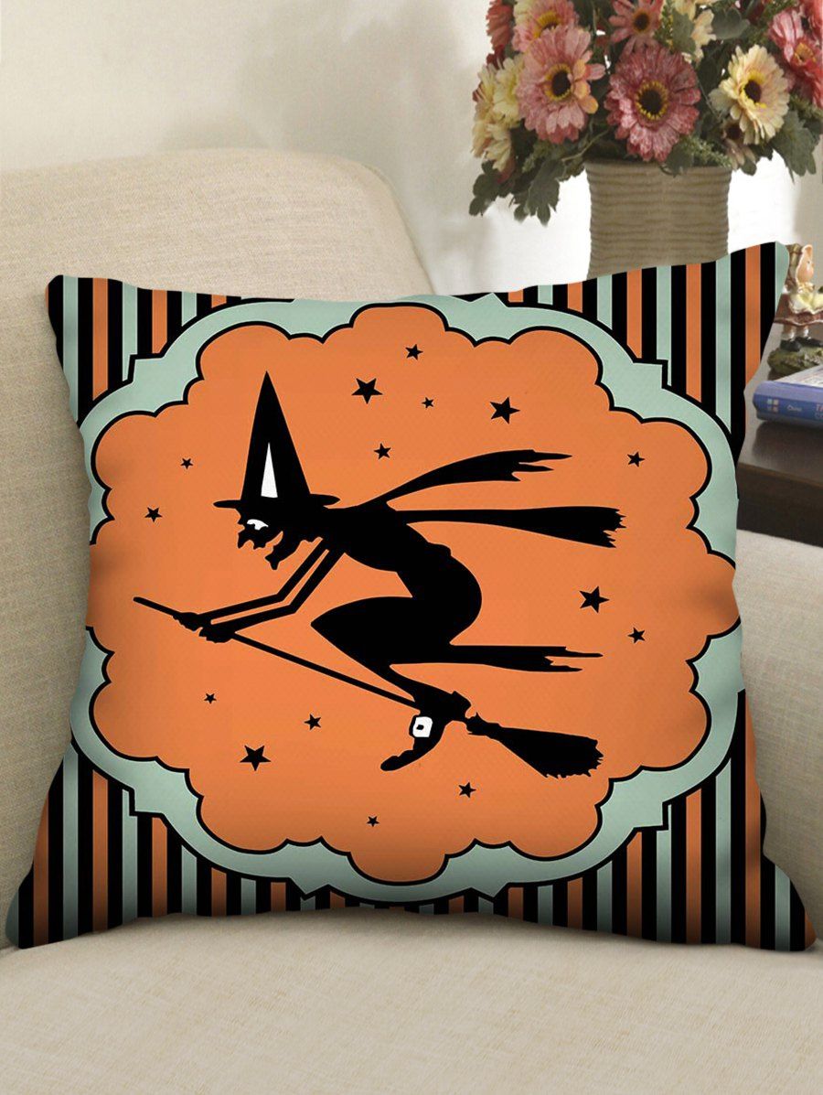 

Halloween Theme Pattern Decorative Pillowcase, Multi-a