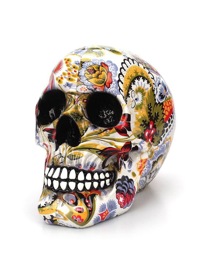 

Skull Flower Pattern Home Decoration, Multi-a