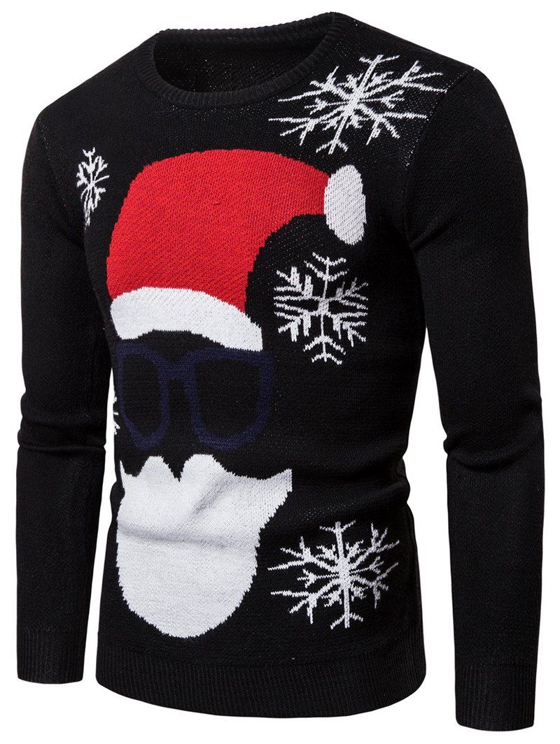 Fashion Christmas Santa Claus Pattern Sweater  
