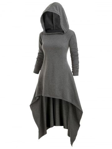 longline plus size hoodie