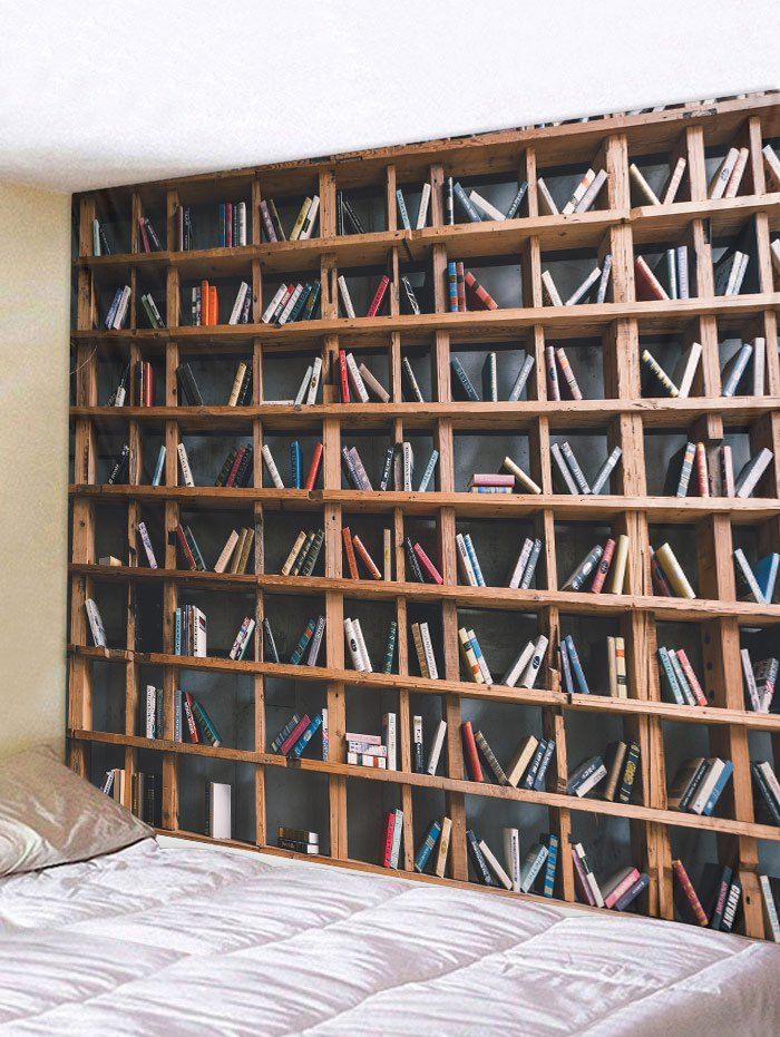 

Bookshelf Printed Pattern Tapestry, Multi-a