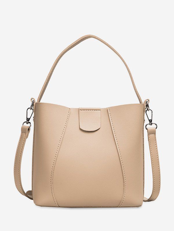 

Solid Simple Casual Tote Bag, Khaki