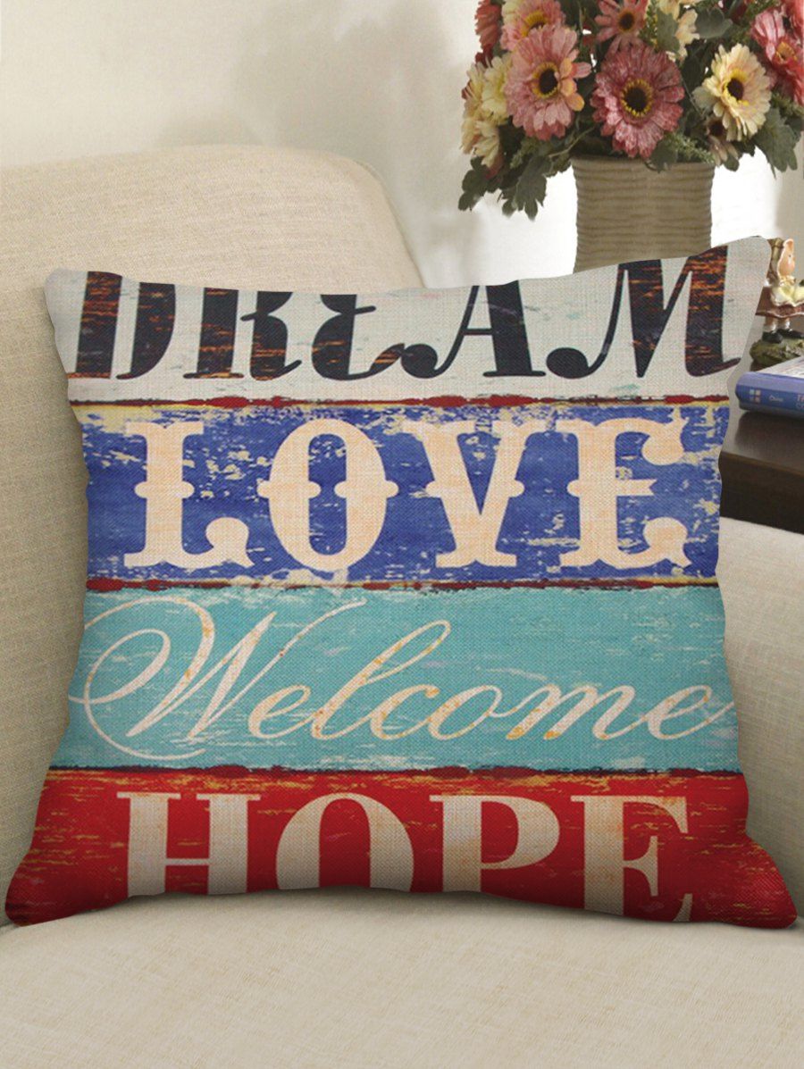 

Character Print Square Cushion, Multi-a