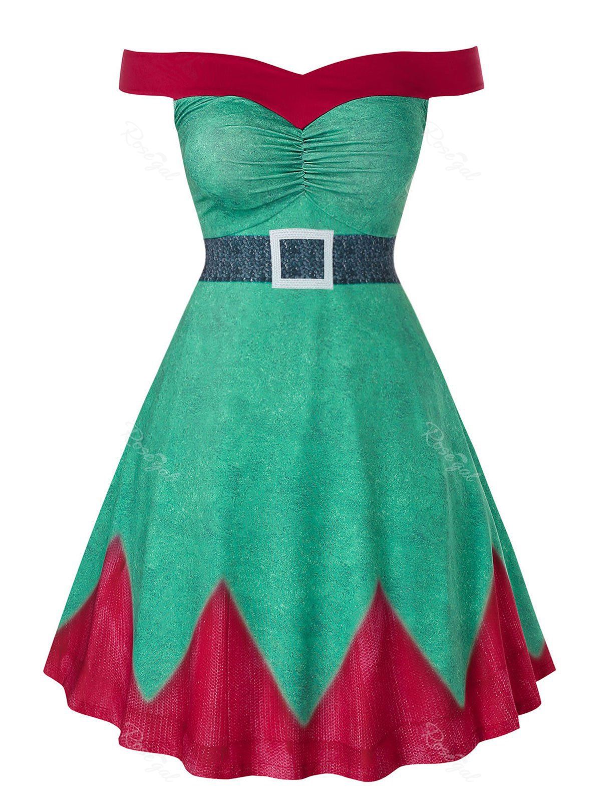 plus size fit and flare mini dress