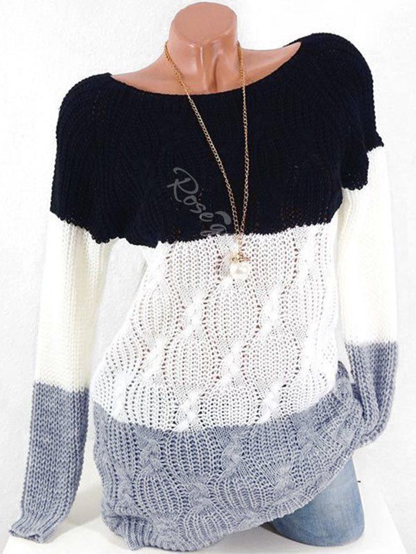 plus size chunky cable knit sweater