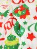 Chemise Motif Boule de Noël de Bonbon et d'Etoile à Manches Longues - Multi XL