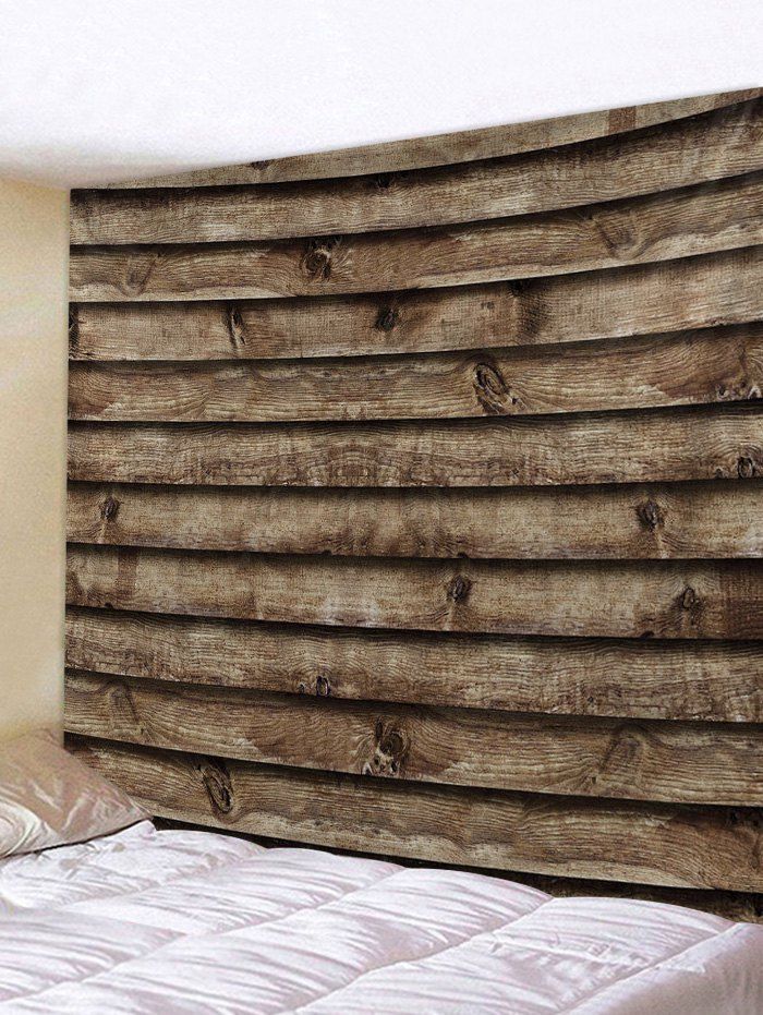 

Retro Wooden Board Print Tapestry Wall Hanging Art Decoration, Multi
