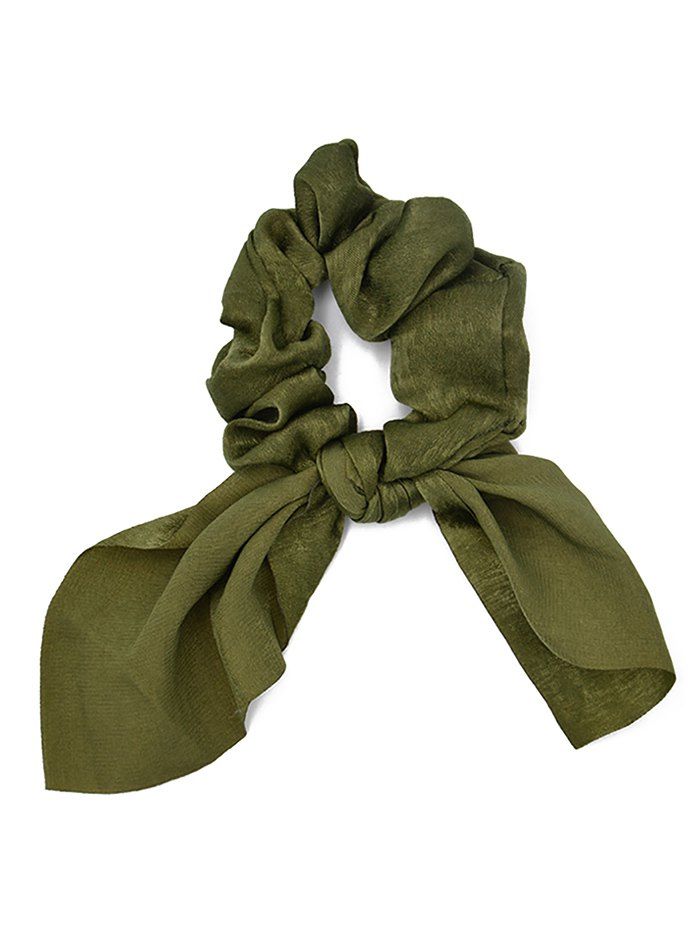 

Solid Color Chiffon Scrunchie, Green