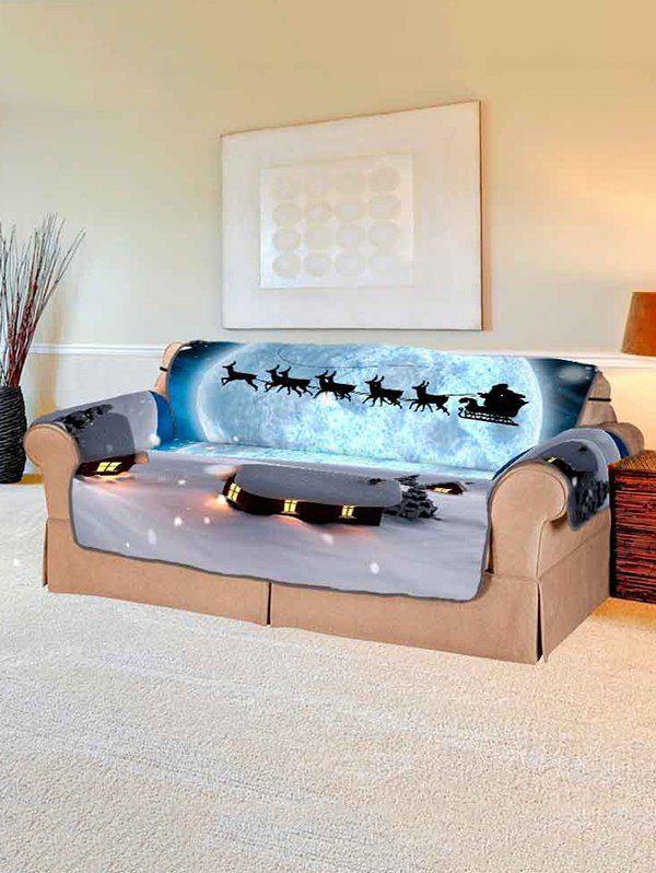 

Christmas Deer Design Couch Cover, Multi
