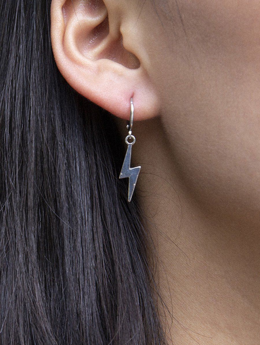 Best Lightning Pendant Huggie Drop Earrings  