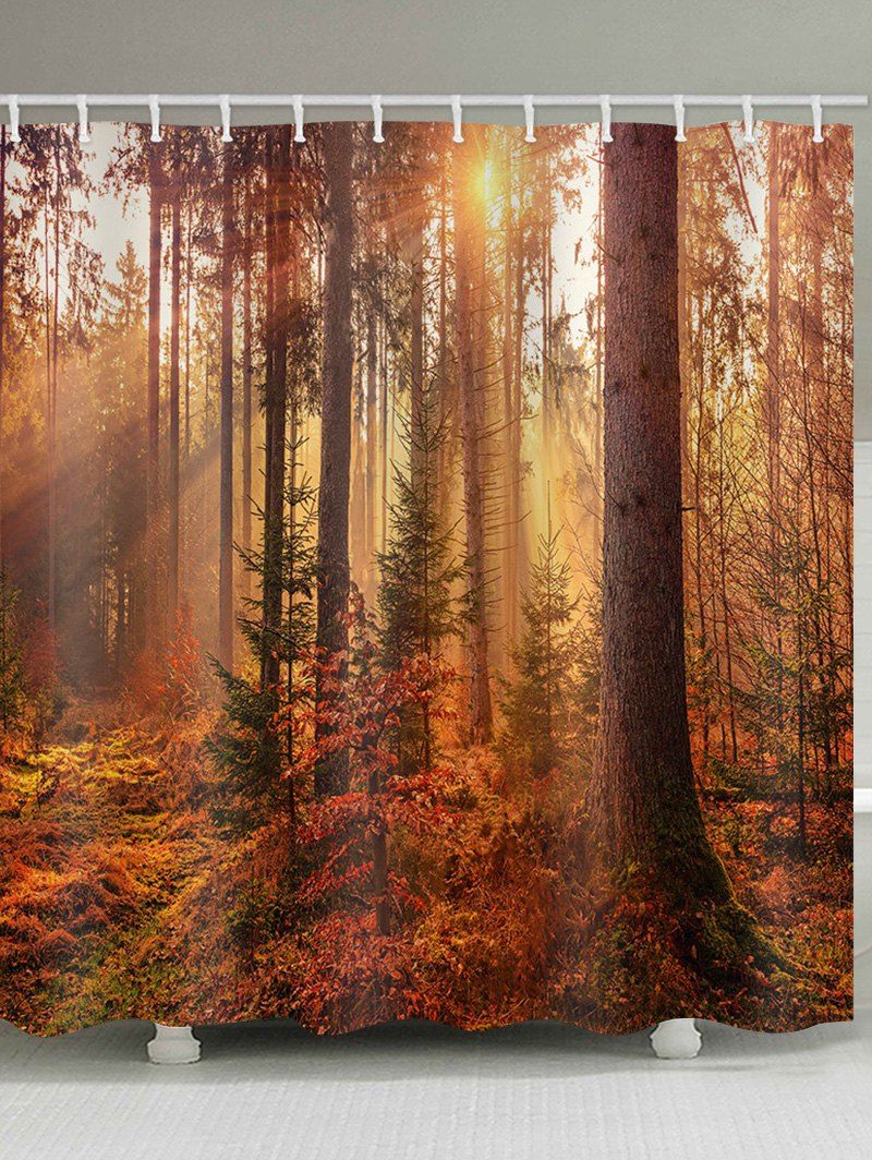 

Tree Sunshine Waterproof Shower Curtain, Multi