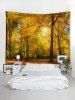 Sunlight Maple Forest Print Tapestry Wall Hanging Art Decoration -  