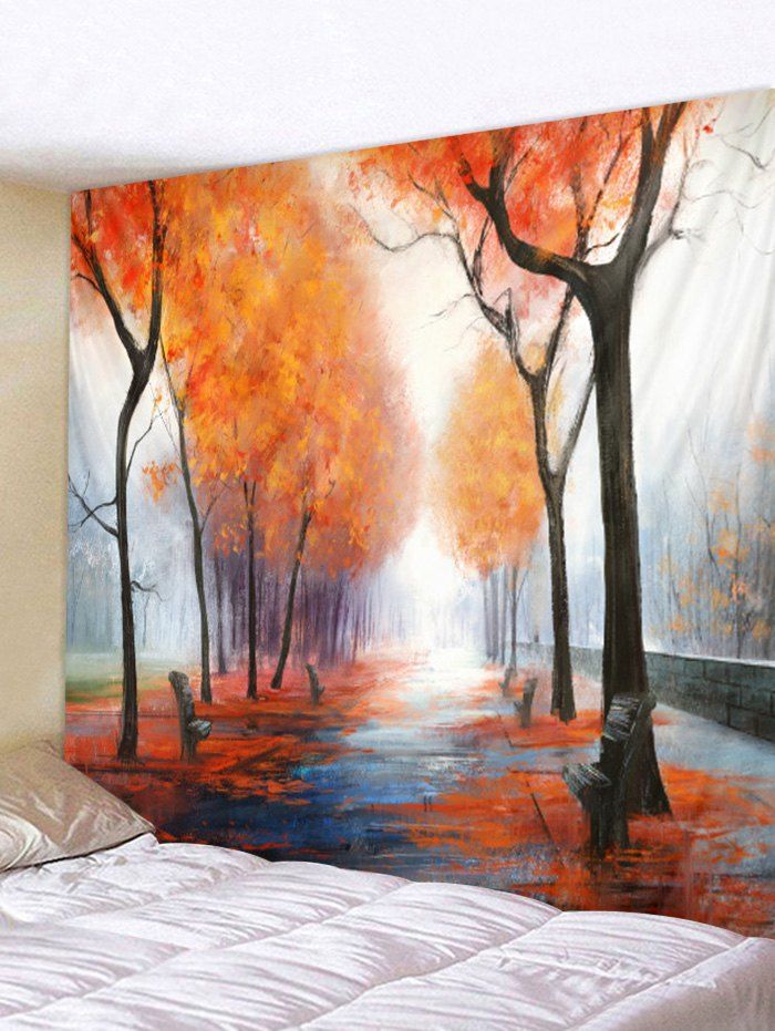

Autumn Woods Pattern Tapestry, Multi-b