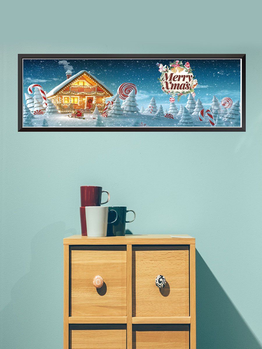 

Merry Christmas Pattern Wall Sticker, Multi-b