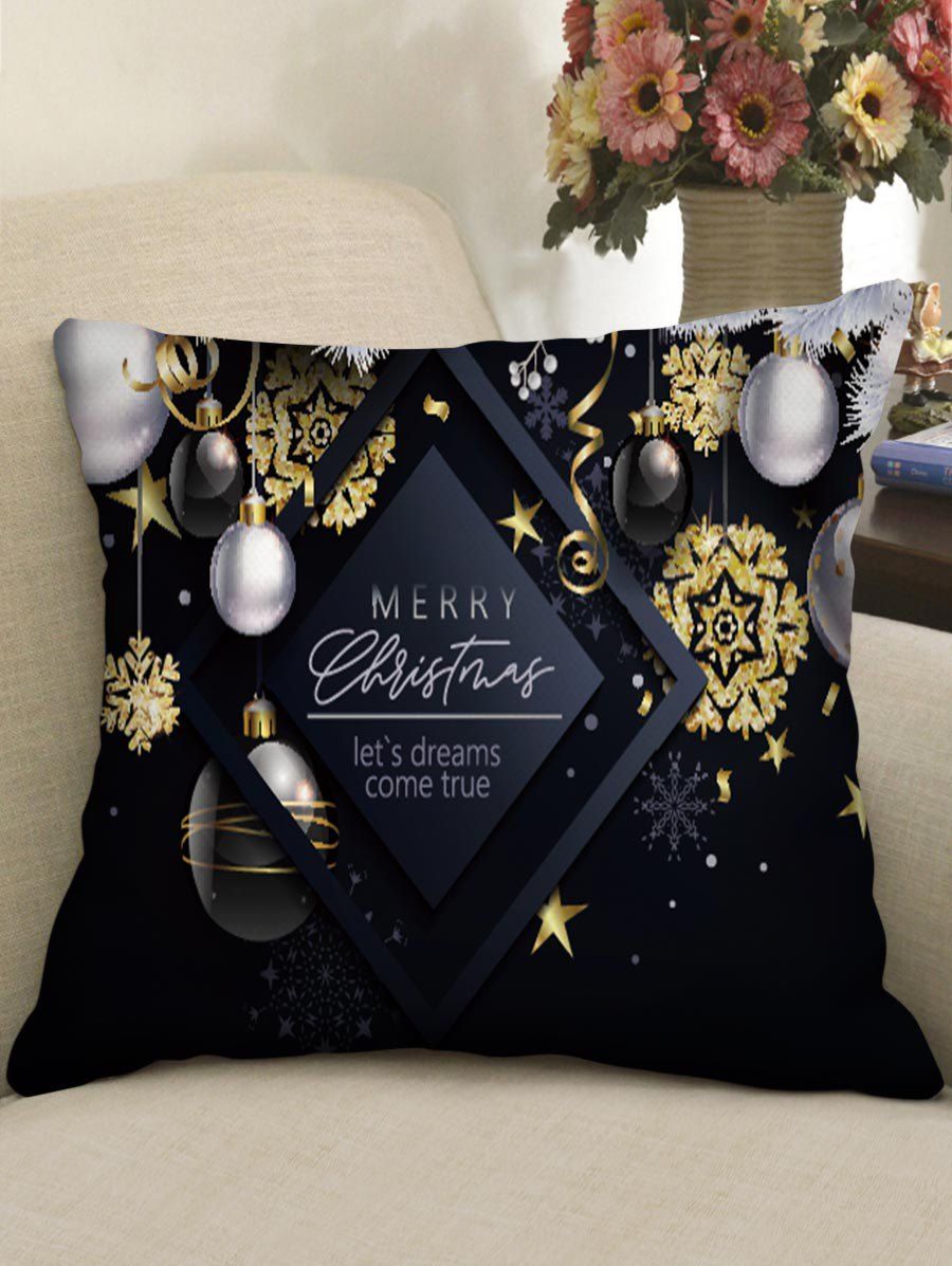 

Christmas Snowflake Theme Decorative Pillowcase, Multi-d