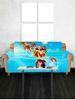 Christmas Sleigh Gifts Pattern Couch Cover -  