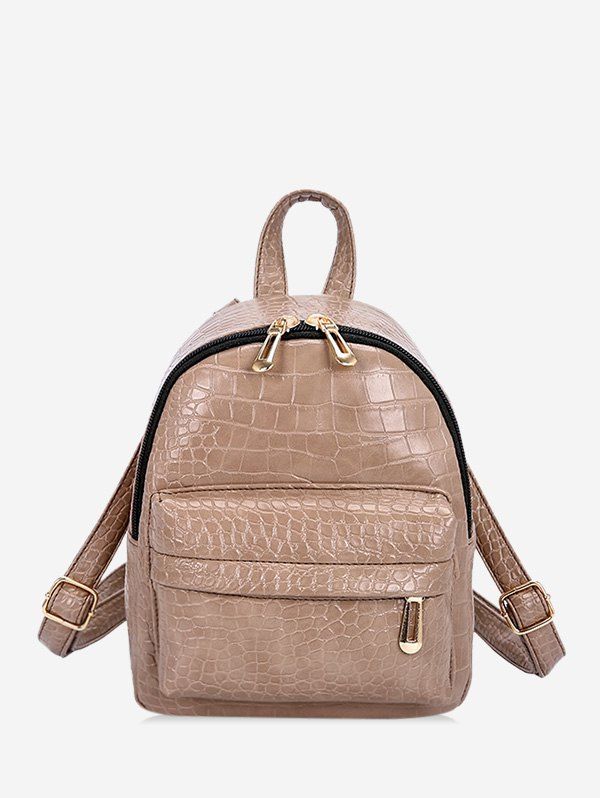 snakeskin mini backpack