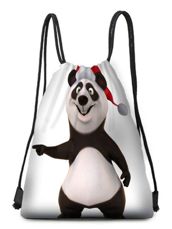 

Christmas Hat Animals Theme Drawstring Backpack Candy Bag, Multi-e