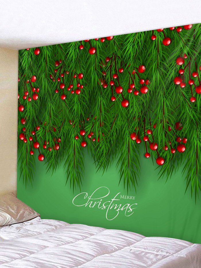 

Christmas Tree Fruit Print Wall Decor Tapestry, Multi