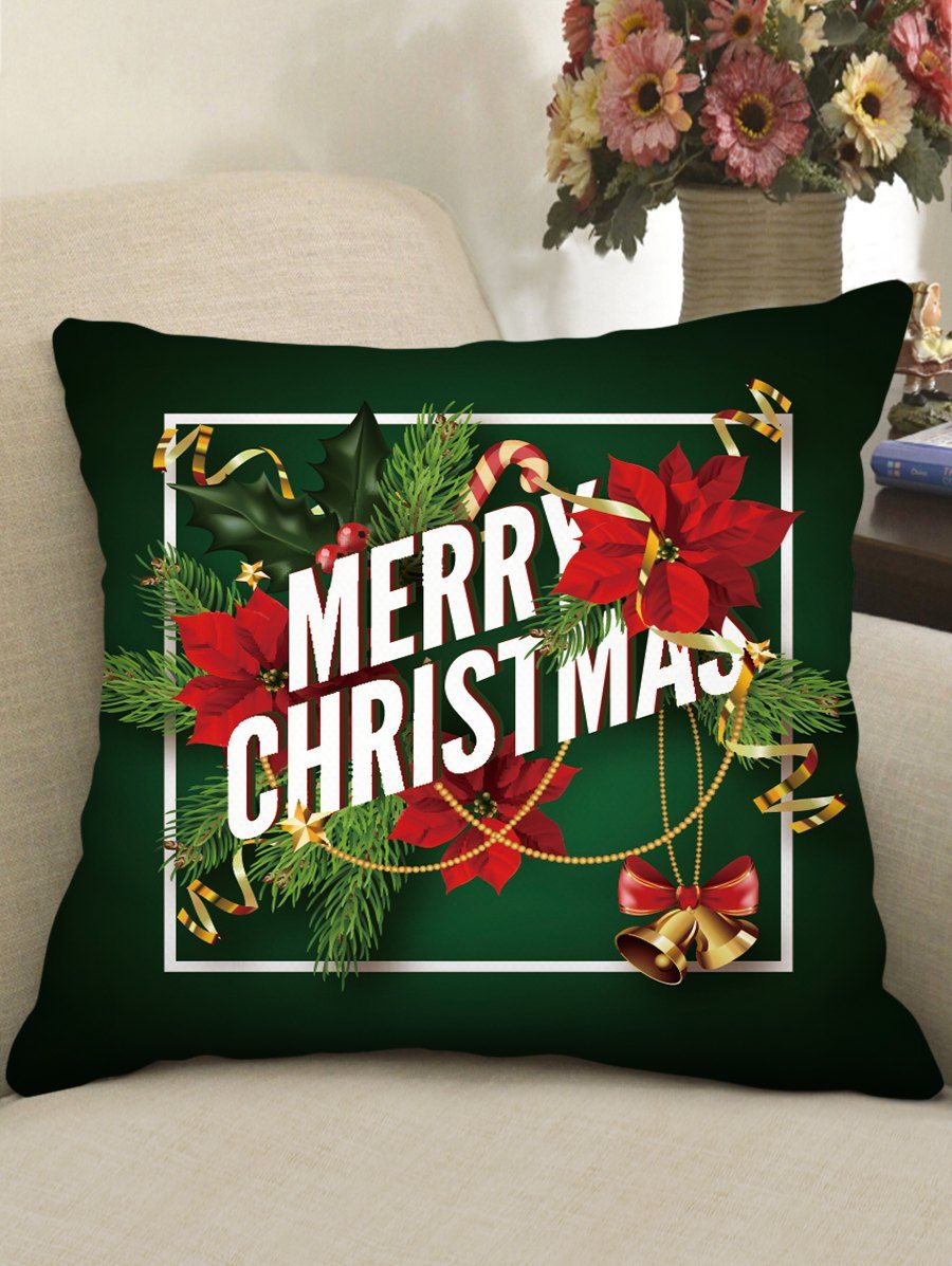 

Christmas Pattern Print Pillow Case, Multi-c