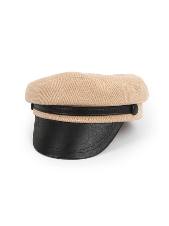 

Retro Corduroy Octagonal Hat, Khaki