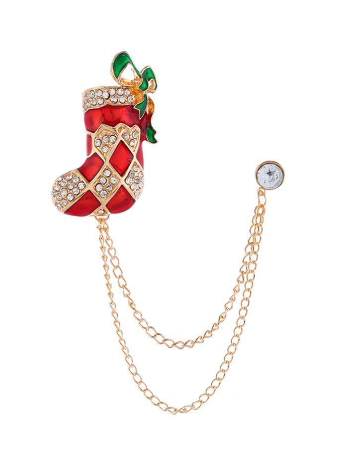 

Hat Bell Chain Brooch, Gold