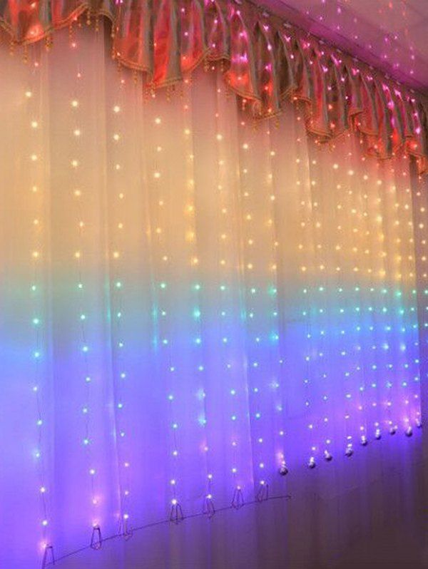 23 Off Usb Colorful Decorative Led Curtain String Lights With