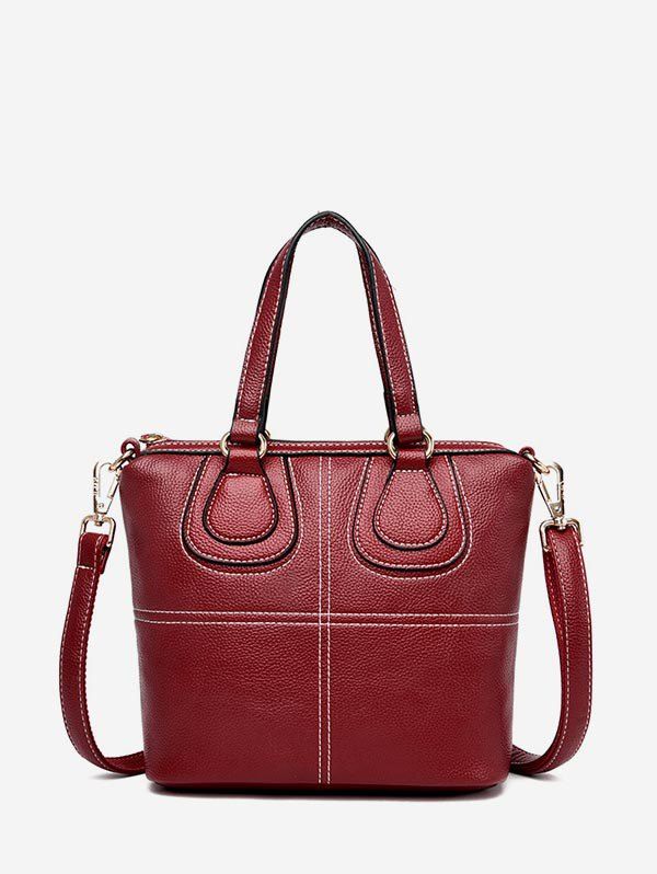 

Big Solid Business Tote Bag, Red wine
