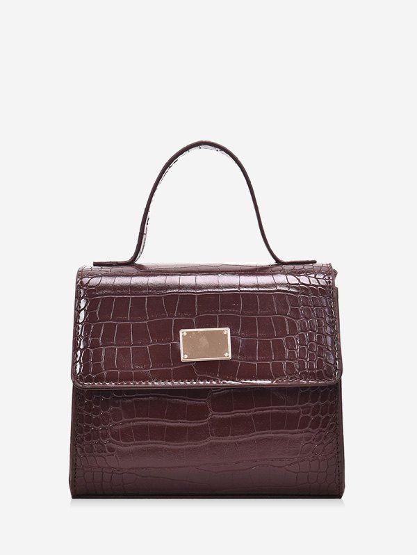 

Animal Embossed PU Leather Mini Crossbody Bag, Coffee