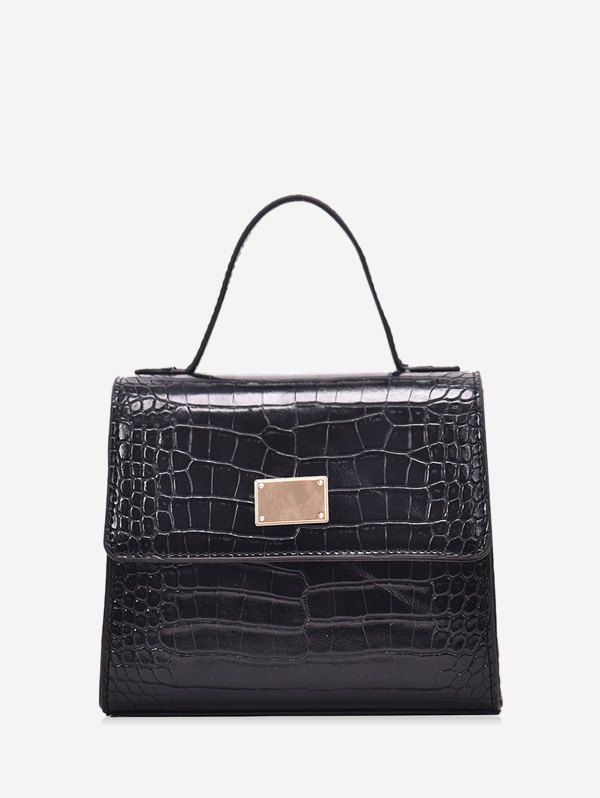 

Animal Embossed PU Leather Mini Crossbody Bag, Black