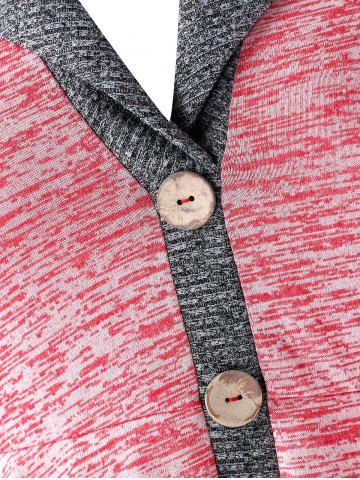 

Plus Size Colorblock Handkerchief Cardigan, Pink