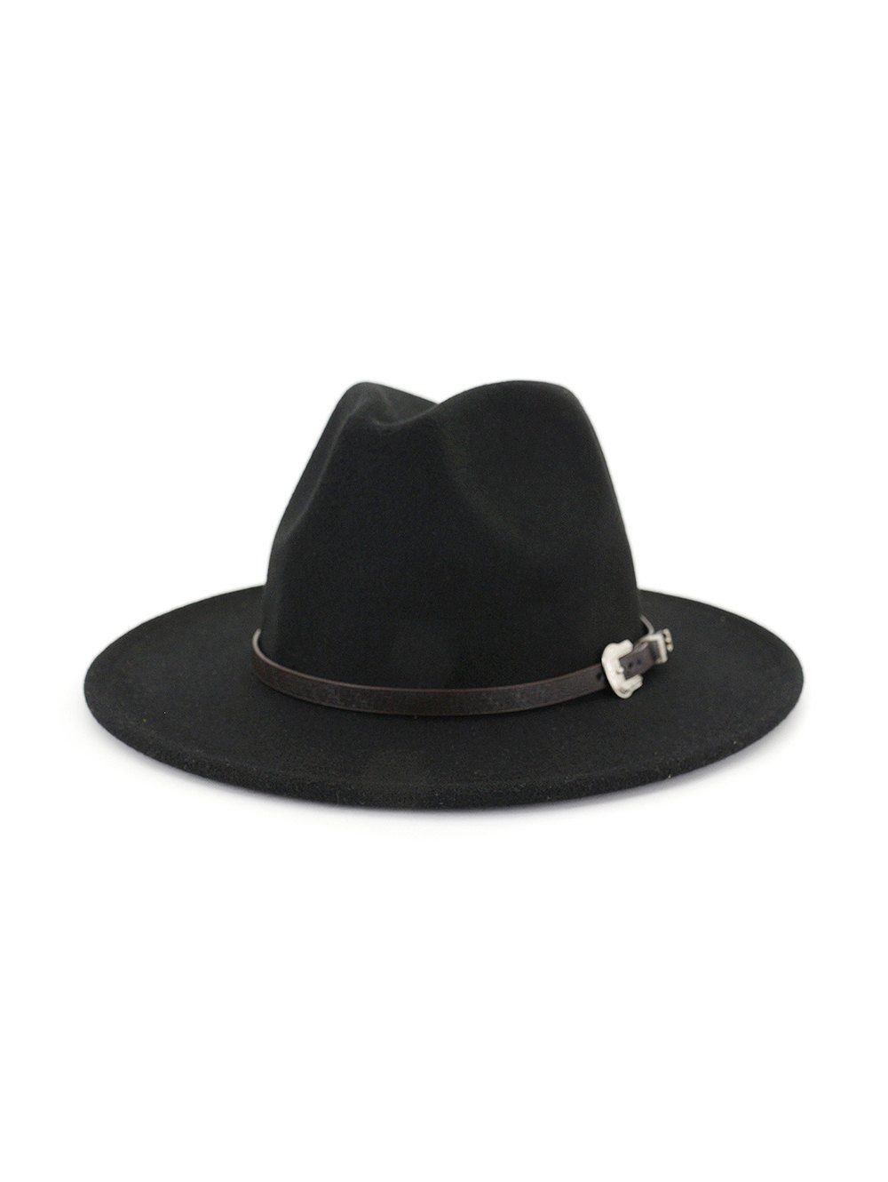 

Vintage Embellished Belt Jazz Hat, Black