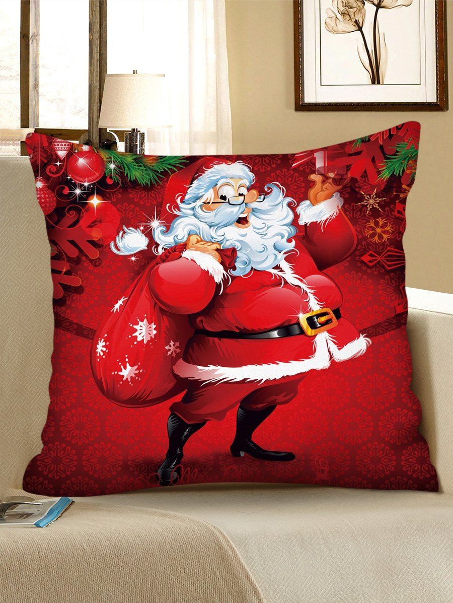 

Christmas Pattern Polyester Pillow Cover, Multi-c