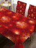 Nappe de Table de Noël Imperméable en Tissu - Multi Largeur 60 x Longueur 84 pouces