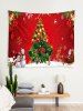 Christmas Tree Gift Snowman Pattern Tapestry -  