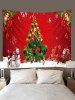 Christmas Tree Gift Snowman Pattern Tapestry -  