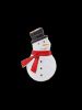 Christmas Snowman Alloy Glazed Brooch -  